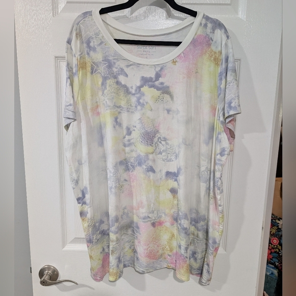 Torrid Super Soft Knits Multicolor Graphic Top in Size 5 / 28 - Picture 1 of 9